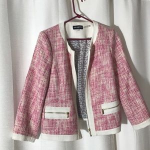 Pink and white jacket